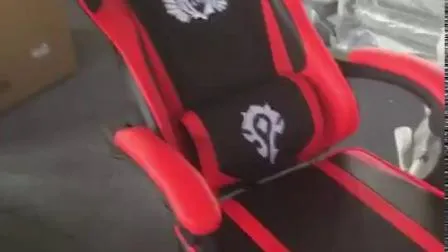 Chaise de bureau de course de jeu d'ordinateur de conférence de maille ergonomique pivotante en cuir